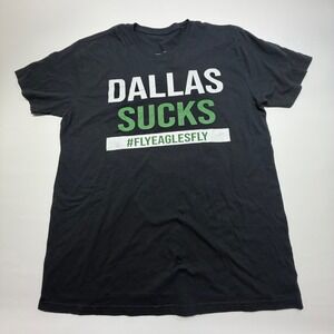 Dallas Sucks T-Shirt XL Black Philly Eagles Fan Tee #FlyEaglesFly